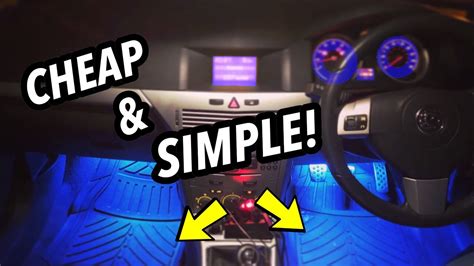 How to Install interior Car LED lights | CHEAP & SIMPLE! - YouTube