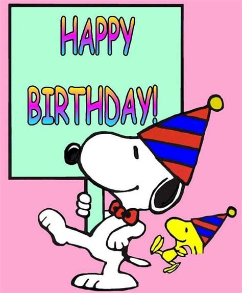 Snoopy And Woodstock Happy Birthday Happy Birthday Snoopy Images ...