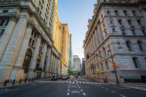 Centre Street at City Hall in Lower Manhattan, New York City Editorial ...