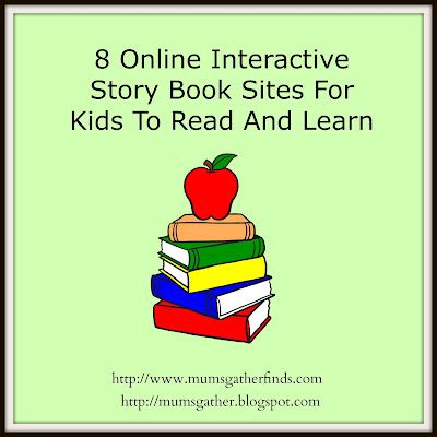 8 Online Interactive Story Book Sites For Kids To Read And Learn ~ Parenting Times