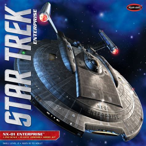 Enterprise NX-01 Scale Model Kit 1/350 Polar Lights, Star Trek | BlacksBricks