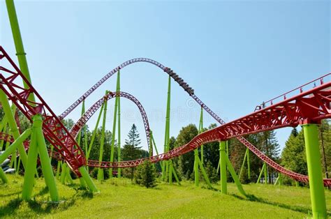 A Popular Attraction is the Russian Roller Coaster. Editorial Stock Photo - Image of fear ...