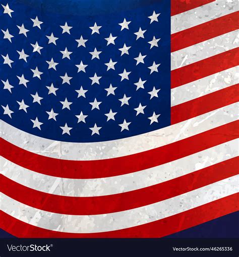 Wavy american flag background Royalty Free Vector Image