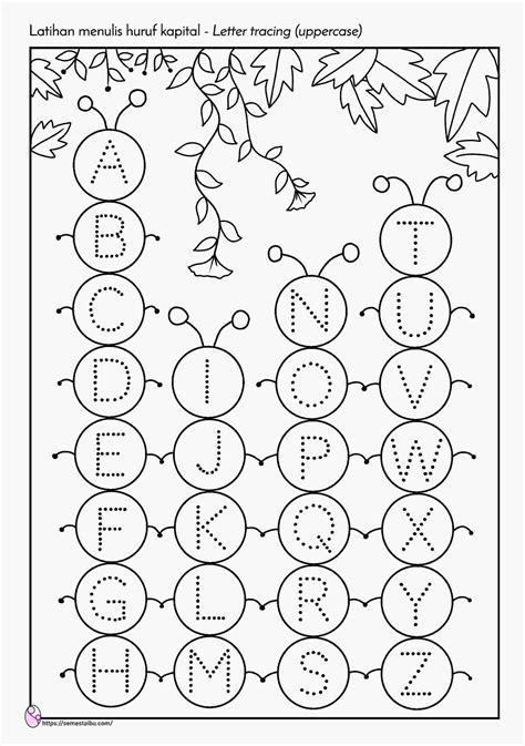 Lembar Kerja Anak Tk Paud Belajar Menulis Kata A Z – Themeloader