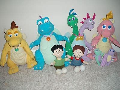 Rare Dragon Tales Plush Stuffed Animal Full Set - Max, Emmy, Quetzal ...