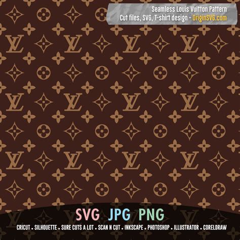 L and V Pattern – Seamless LV Pattern SVG – Origin SVG Art