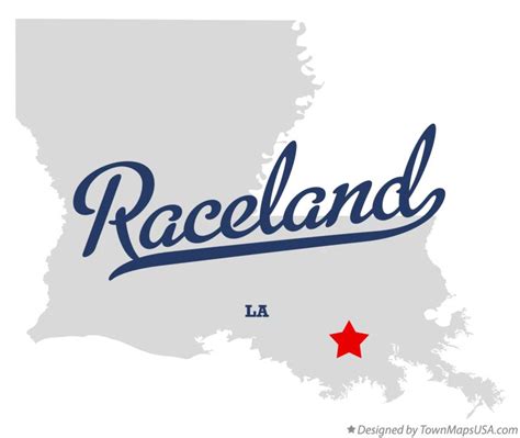 Map of Raceland, LA, Louisiana