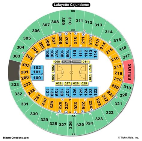 Cajundome Seating Chart | Seating Charts & Tickets