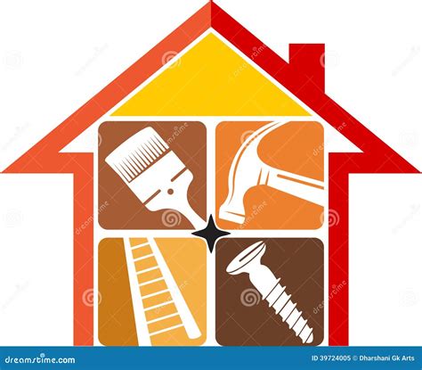 Home Repair And Construction Outline Gray And Yellow Vector Icons Set. Minimalistic Design ...