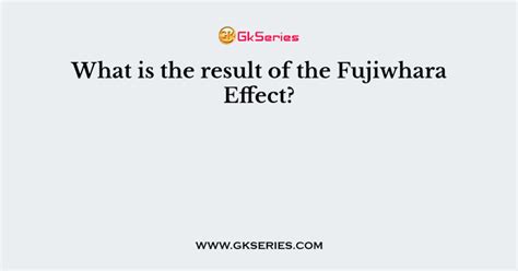 What is the result of the Fujiwhara Effect?