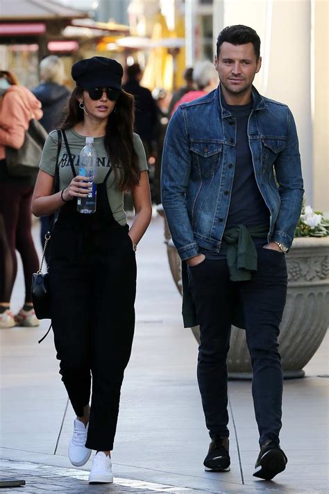 Michelle Keegan and Mark Wright enjoys a stroll after lunch in Los Angeles