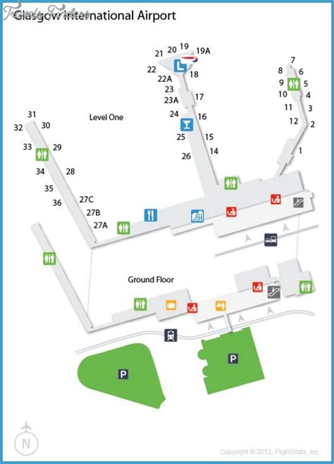 Glasgow Airport Map - TravelsFinders.Com