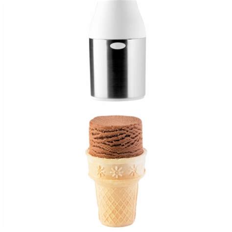 Cuisipro Scoop And Stack White Ice Cream Scoop Cylinder Shape Ice Cream ...