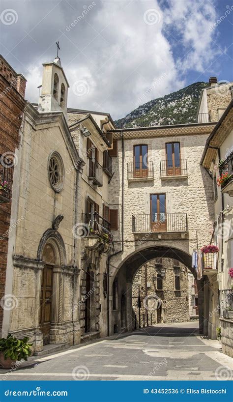 Village of Pacentro stock photo. Image of europe, tourism - 43452536