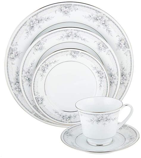 Noritake Sweet Leilani - 5 piece place setting, White | Classic ...