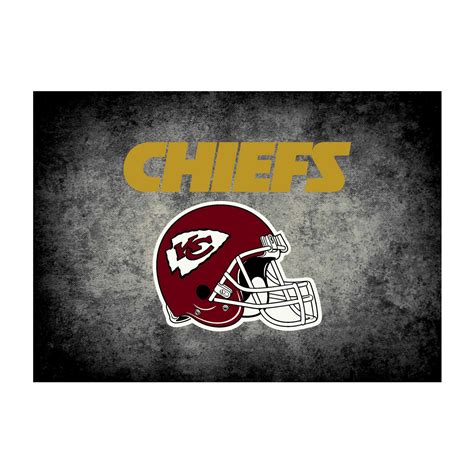 KANSAS CITY CHIEFS 4X6 DISTRESSED RUG - Mymancave Store