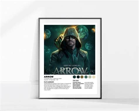 Arrow Tv Show Poster / Arrow Sitcom Poster / Movie Poster / - Etsy