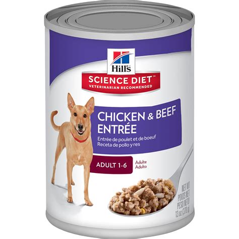 Hill's Science Diet Adult Beef & Chicken Entree Canned Wet Dog Food, 13 oz., Case of 12 | Petco