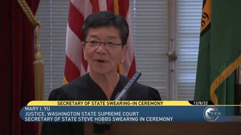 Secretary of State Swearing-In Ceremony - TVW