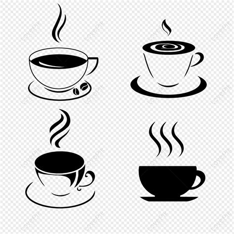 Coffee Cup, Black And White, Coffee Cup, Coffee Glass PNG Picture And Clipart Image For Free ...