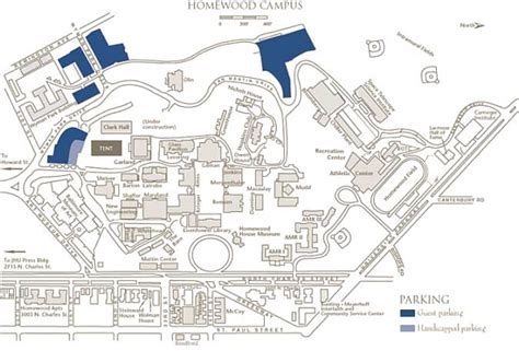 Johns Hopkins Campus Map - United States Map States District