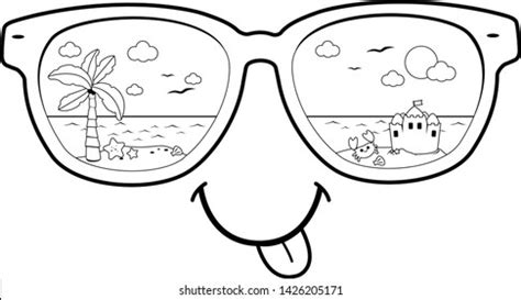 Sunglasses Coloring Pages For Kids