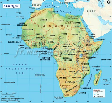 Carte de l'Afrique | Afrique Carte