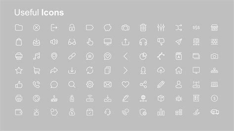 Infographic Icons PPT White - SlideModel