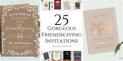 25 Gorgeous Friendsgiving Invitations - Domestically Blissful