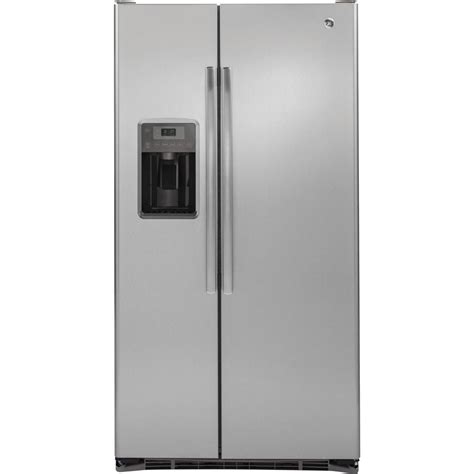 GE 21.9 cu. ft. Side by Side Refrigerator in Stainless Steel, Counter ...