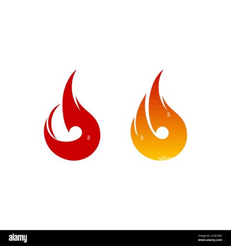 Abstract creative fire logo design concept, isolated on white ...