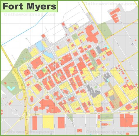 Fort Myers Downtown River District Map - Printable Map Of Ft Myers Fl ...