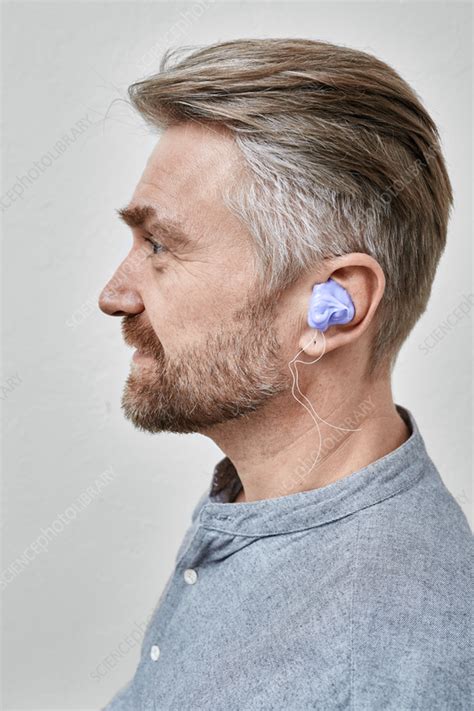 Making custom ear moulds for hearing aid - Stock Image - F037/4967 ...