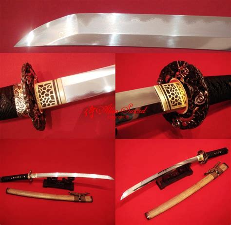 Hand Forge Forged Japanese Twins Katana Clay Tempered Sanmai Blade Battle Ready Swords