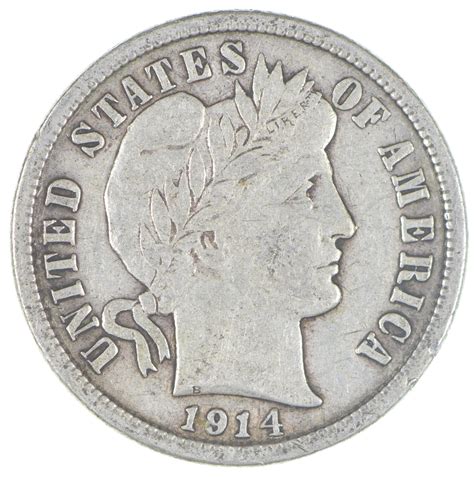 1914-D Barber Silver Dime | Property Room