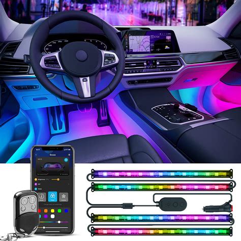 Buy Govee Interior RGBIC Car Lights with Smart App Control, Music Sync ...