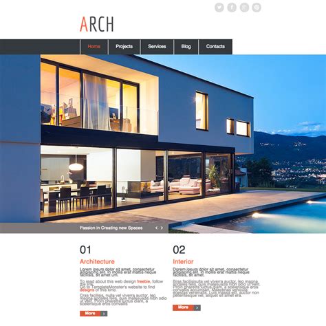 Architecture Responsive Website Template