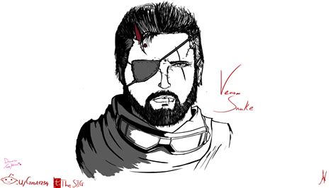 some Venom snake fanart (by me :P) : r/metalgearsolid