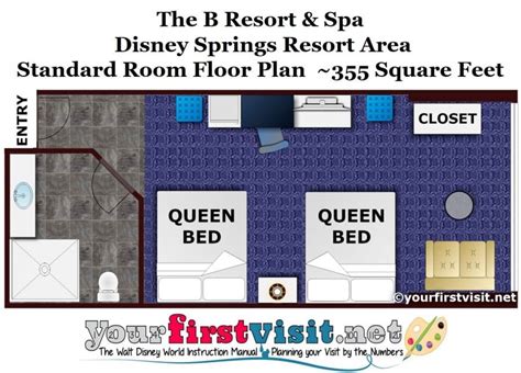 Photo Tour of A Standard Room at the B Resort & Spa, Disney Springs Resort Area - yourfirstvisit.net