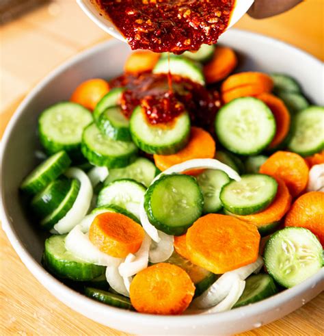 Quick Korean Cucumber Kimchi - A Cedar Spoon