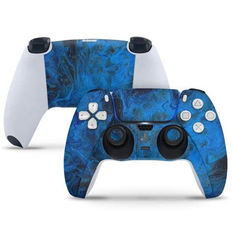 PlayStation 5 Controller Skin - Blue Smoke on Black – SkinsLegend