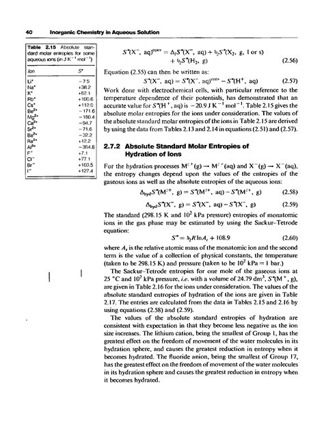 Standard molar entropy table - Big Chemical Encyclopedia