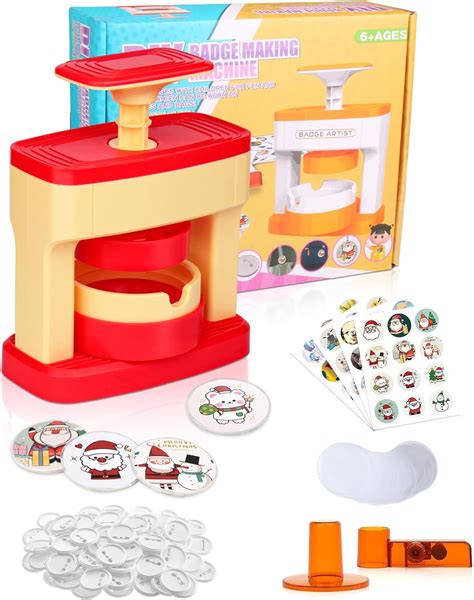 Amazon.com: OFUN Button Maker Machine, DIY Pin Badge Button Maker Press Machine Badge Punch ...