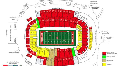 Carter Finley Stadium Map - Stadium Choices