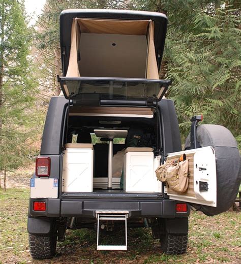 The Epic Jeep Wrangler Camper Conversion With A Pop Top