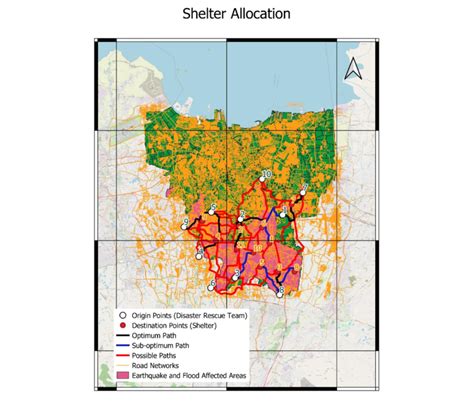 Shelter allocation and shortest path | Download Scientific Diagram