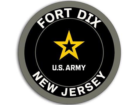 3x3 Inch Round FORT DIX U.S. Army Base Sticker military Army - Etsy