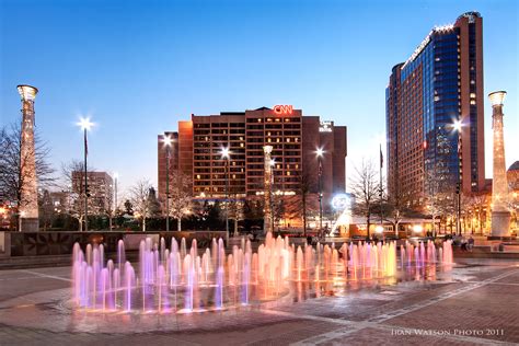 Atlanta Centennial Park Fountains Light Show – Iran Watson Photography