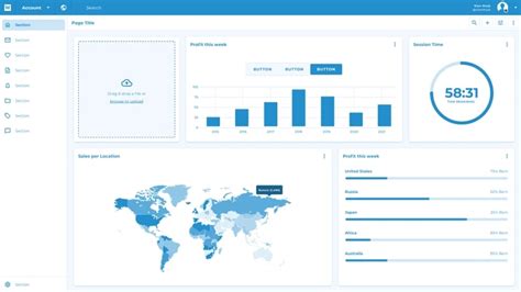 Dashboard Wireframe