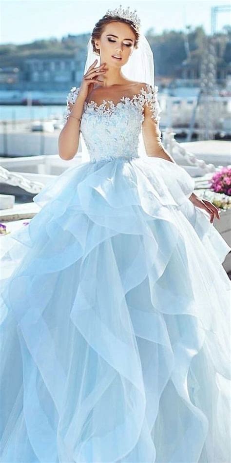 Best Wedding Dresses: 48 Bridal Gowns + Tips / Advice | Blue wedding ...